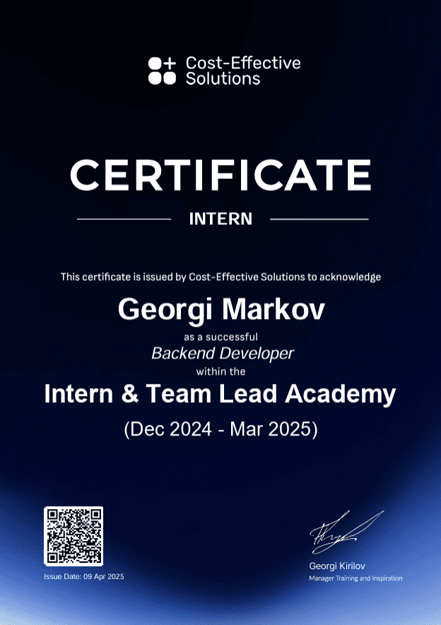 Intern Certificate 4 Talking Letters